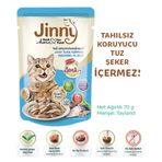 Jinny Tahılsız Hipoalerjenik Ton Balığı ve Uskumrulu 5x70 gr Yaş Kedi Mama