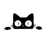 JINYUNDUOSP Yansıtıcı Yansıtıcı Araba Çıkartması Karikatür kedi, Komik Kara Kedi Çıkartmaları, Kedi Çıkartması, Araba Çıkartması, Pencere Çıkartması, Otomobil, Kamyon, Dizüstü Bilgisayarlar vb. İçin Uygun (Siyah)