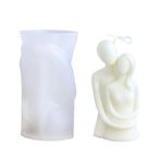 JINZOFLY Silikon İnsan Vücut Kalıbı, Reçine Mum Kalıpları, Kendin Yap Sabun, Mum, Çikolata, Alçı, Sanat Craf (Çift) Yapımı için Ev Yapımı 3D Kalıp