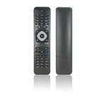 JISOWA Philips 4K LED LCD UHD 3D Smart TV Amilight 32PFL3506/F7 40PFL4908/F7 46PFL3706/F7 47PFL5708/F7 50PFL3908/F7 55PFL4609/F7 65PFL için Evrensel Yedek Uzaktan Kumanda 5604 F7 75PFL5704/F7