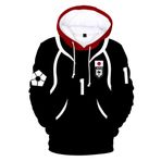 Jiumaocleu Anime Seishiro Nagi Hoodie, Isagi Yoichi/Bachira Meguru/Rin Itoshi Cosplay Sweatshirt Kazak Günlük Bol Uzun Kollu Üst Unisex, Siyah Hayır. 1 US Big, L