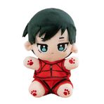 Jiumaocleu Mavi Kilit Yumuşak Figür Rin Itoshi Kırlent 22 cm Japon Futbolu Anime Yumuşak Şekil Sarılma Yastık Ev Kanepe Dekorasyon Hayranlar için Koleksiyon Hediyeler