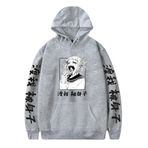 Jiumaocleu My Hero Academia Himiko Toga 3D Baskı Gri Renk Unisex Sweatshirt