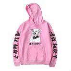 Jiumaocleu My Hero Academia Pinguin 3D Baskı Pembe Renk Unisex Sweatshirt