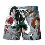 Jiumaocleu My Hero Academia Yüzme Mayoları MHA Midoriya Izuku, Toga Himiko, Todoroki Shouto, Bakugō Katsuki Merch 3D Baskı Komik Plaj Şortu Yaz Hızlı Kuruyan Tahta Pantolon, tip 5, XL