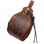 Jiumaocleu Ortaçağ Vintage kılıfı taşınabilir kemer bel çantası Viking cüzdan kılıfı rönesans zar çantası Cosplay kostüm aksesuarları