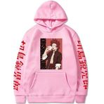 Jiumaocleu Üniseks Anime 3D Baskılı Sweatshirt My Hero Academia Kapüşonlu Kirishima Eijiro Kapüşonlu Sweatshirt Kazak Uzun Kollu Sonbahar Kış Beden XS-4XL, pinguin gri, XL