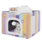 Jiupety Kapalı Kediler için Kedi Evi