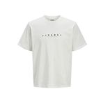 JJ REBEL Erkek Jrebrocky Logo Tee Ss bisiklet yaka, Cloud Dancer., S