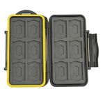 JJC Çoklu Memory Card Case MC-SDMSD24 hafıza kartı koruma kutusu 12 adet SDHC ve 12 adet MicroSD kart için – Son derece su geçirmez ve darbeye dayanıklı kutu kasa kasa çanta kılıf saklama kutusu