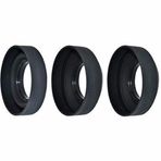JJC Kauçuk Parasoley 40,5 mm 3'ü 1 Arada Derinlik Ayarlanabilir Kauçuk Lens Hood Dağınık Işık Siperliği Güneş Siperliği