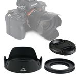 JJC LH-S2860 Siyah Petal Lale Lens Kaput Gölgeliği, Sony FE 28-60 mm f/4-5.6 Lens ve Sony E PZ 16-50 mm f/3.5-5.6 OSS Lens ile Uyumlu