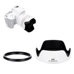 JJC Yongnu için Adaptör Halkalı Lens Kaputu. YN 50 mm f/1.8 II Lens, Ters Çevrilebilir Lens Güneş Gölgesi 58 mm Lens Kapağı ve Filtrelerine Uyar, Beyaz