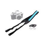 JJC yumuşak neopren kayış Spiegellose kamera – Fuji Finepixel için X-T1/X-T2/X-T10/X-T20/X-E2S/X-Pro1/X-PRO2, Sony Alpha A6500/A6300/A6000, Canon Eos M6/M5, Olympus OM-D E-M10 Mark II/E-M5 Mark II Mavi NS-M1DSB