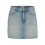 JJXX Bayan Jxlaura Short Mw Denim Etek DNM Sn Rock, Açık mavi denim/Detay: Vintage, S