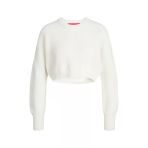Jjxx Jxcarlota Twıst Crop Crew Neck Knıt Erkek Beyaz Kazak - 12225756