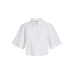 JJXX JXLULU SS CROPPED LINEN BLEND SHIRT WVN Kadın Gömlek White M