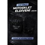 JK JİEKAİ PELUŞLU YARIM ELDİVEN, BİSİKLET ELDİVEN KORUMALI SİYAH RENK