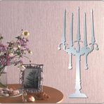 Jm08030 Aynalı Duvar Süsü Şamdan Şekilli 35X20x0''6Cm