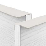JMCXSM592 2 Adet Mobilya Kulpu Renkli Çocuk Odası Gizli Çekmece Düğmeleri Dolap Kolu Alüminyum Profil Kolu Kapı Kolu Gardırop Kolları Yuvarlatılmış Köşe Kapı Kolu (Gri, 120 mm)