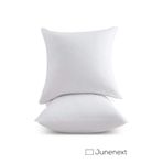 jn junenext 2 Adet Kırlent Dolgun Kare Iç Yastık 45x45 cm Antialerjik Elyaf Koltuk Yastıgı