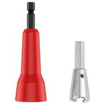 JNJOOD 2 Adet Twister Aracı Matkap, Twister, Büküm Aracı, Büküm Konnektör Soketi ile 1/4 "Chuck