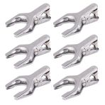 JNJOOD 6 parçalı laboratuvar kelepçesi, paslanmaz çelik sıkıştırma parçası, bardak tutucu, piston kelepçesi, metal laboratuvar kelepçesi, bilyeli mafsal kelepçesi, model 35