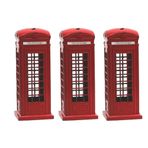 JNJOOD Telefon kulübesi şeklinde kumbara, kumbara, hediyelik eşya, çocuklar için harika bir hediye, ev dekorasyonu, 18 cm