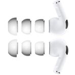JNSA Air Pods Pro, Air Pods Pro Kulaklık Kılıfları AirPod Pro Kulaklık Uçları Kulak Başlıkları, Silikon Kulak Uçları S/M/L 3 Boyut 3 Çift, Beyaz