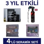 Jo Moyner Araç Nano Seramik Kaplama Ve Boya Koruma 10h-3 Yıl Dayanım-50 Ml-Su Itici-Çizik Önleyici 4'Lü Set