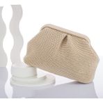 Jobonel Bej Makrome Burslu Clutch Çanta