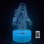 JOCHUI 3D Uzaylı Gece Lambası, Korku Canavarı İllüzyon Masa Lambası 16 Renkli Uzaktan Kumandalı Dokunmatik Lamba LED USB Gece Lambası Masa Lambaları Oda Dekorasyonları Ev Dekoru