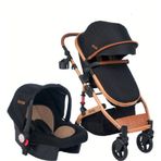 Joell 1713 Truva Travel Sistem Bebek Arabası Gold Siyah