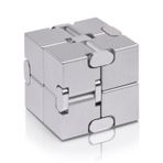 JOEYANK Fidget Cube Yeni Sürüm Fidget Parmak Oyuncakları - Stres ve Anksiyete Giderici/DEHB, Yetişkinler ve Gençler Çocuklar için Ultra Dayanıklı Duyusal Hediyeler için Metal Infinity Cube Prime