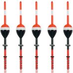 JOGFFDE Balıkçılık Bobbers Kayma Bobber Ağırlıklı Yaylı Şamandıralar Oval Çubuk Balsa Ahşap Şamandıralar Crappie Panfish Walleyes için Sabit Bobber Balıkçılık Ekipmanları Aksesuarları 5,7 "X0,9" x