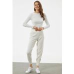 Jogger Rahat Kalip Triko Pantolon - Kemik