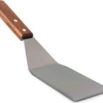 Jognee Paslanmaz çelik spatula | Kazıyıcı Spatula | Ağır yük Spatula Turner | Paslanmaz çelik ızgara spatulası ahşap saplı Teppanyaki, barbekü, biftek, pizza için
