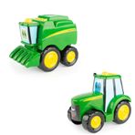 John Deere TOMY Fonksiyonlu Traktör Johnny ve Biçerdöver Corey