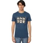 John Frank Cool Mavi M Erkek T-shirt