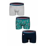 John Frank Three Pack Marın Erkek Boxer Jf3bm12