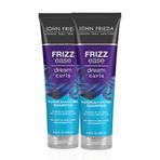 John Frieda Frizz Ease Dream Curls Kıvırcık Saç Şampuanı, SLS/SLES Sülfat İçermez, Kıvrılma Geliştirici Teknolojili, 8,45 Sıvı Ons (2'li Paket)
