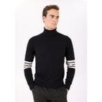 John Richmond Balıkçı Yaka Regular Fit Siyah Erkek Kazak UMA24102LU