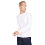 John Richmond Bisiklet Yaka Beyaz Erkek Sweatshirt, Beyaz, M