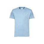 John Richmond Erkek T-Shirt Beden, Mavi, L, UMP24031TS