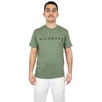 John Richmond erkek tişört ile logo a contrasto sul davanti, Verde, S