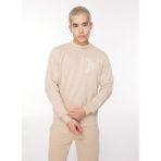 John Richmond UMA23016FE Bej Bisiklet Yaka Erkek Sweatshirt