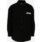 John Richmond UMA23111CA Siyah Slim Fit Gömlek Yaka Erkek Gömlek