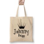 Johnny Depp Bez Çanta Uzun Saplı - Açık Bej - 40 X 40