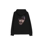 Johnny Depp Jack Sparrow Karayip Korsanları Ön ve Arka Baskılı Sweatshirt Unisex Kapüşonlu Hoodie Siyah