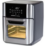 Johnson Aircooking Döner Hazne 10 Ön Ayarlı Zamanlayıcılı 12Litre Kapasiteli 1800 W Sıcak Hava Fritözü Siyah